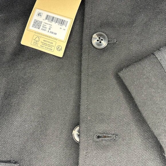 Brand New Scotch Soda Men's Embroidered Wool-Blend Blazer Size M - Picture 4 of 13
